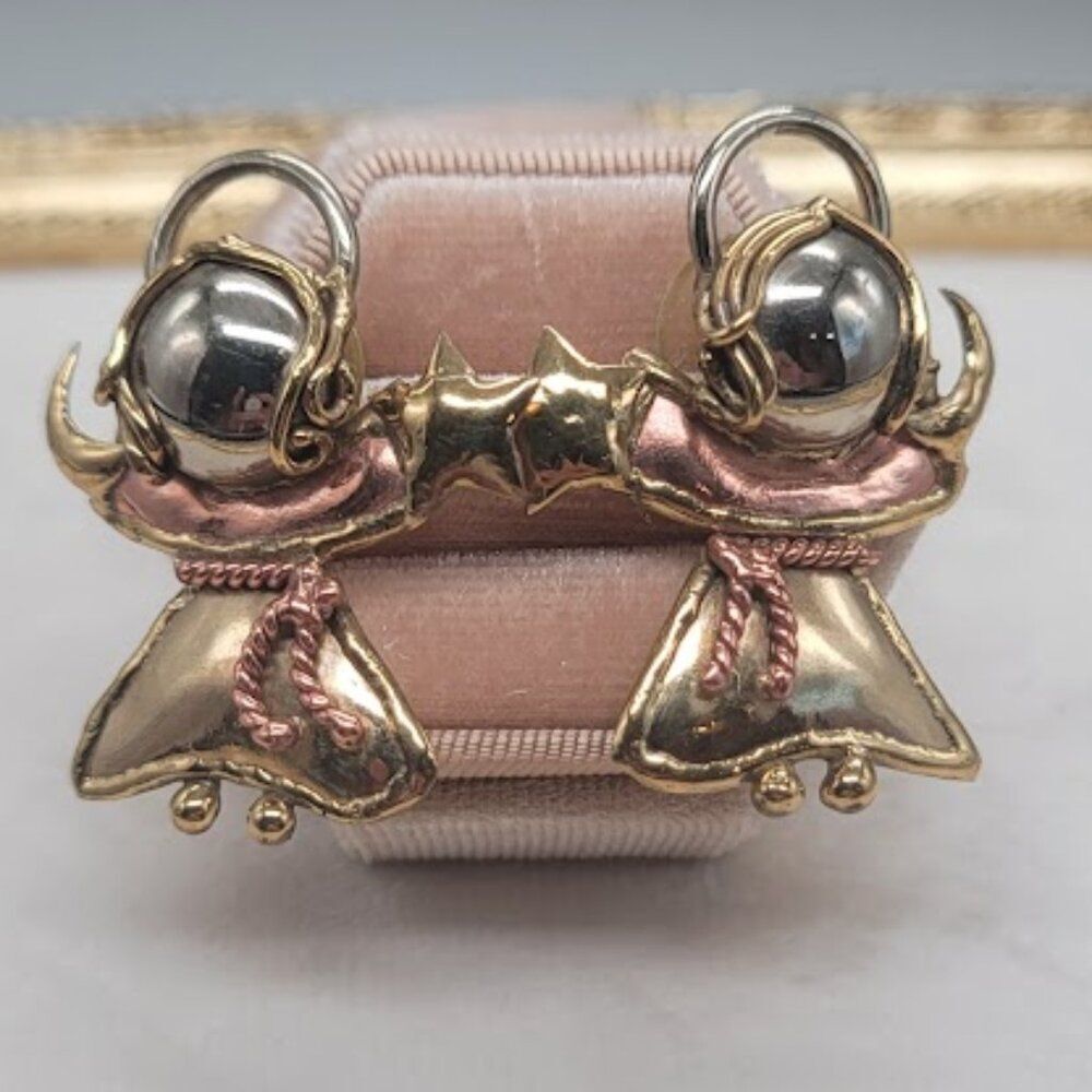 UNBRADED Metal Angel Earrings